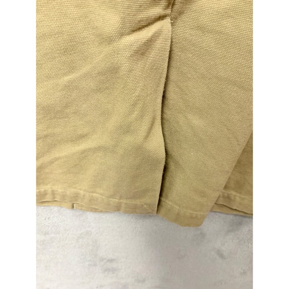 ORVIS Lord Calvert Mens Tan Cotton Chore Coat Fishing Jacket Size L Patches - Picture 14 of 16